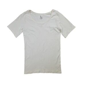 HANRO Touch Feeling Top White Womens size Medium Made in Austria